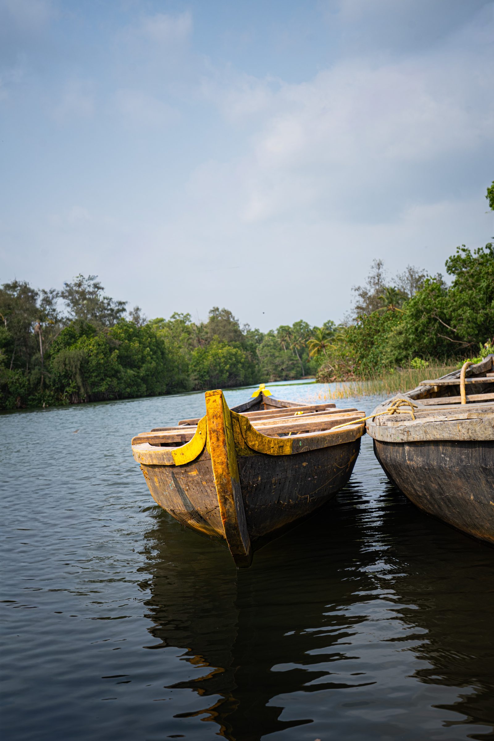 River Boat — landscape photograph of boat, lake, river