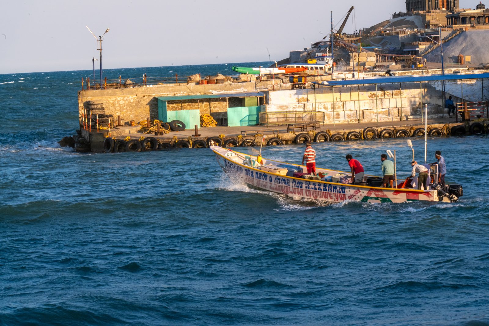 Fishing — travel photograph of sea, boat, fishing